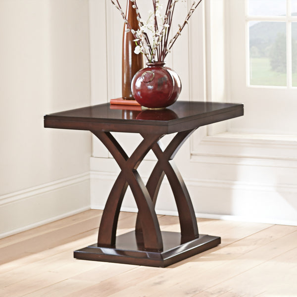 Steve Silver Jocelyn End Table In Espresso Cherry