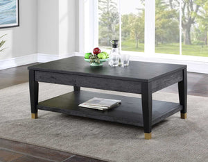 Steve Silver Yves Rubbed Charcoal Lift-Top Cocktail Table