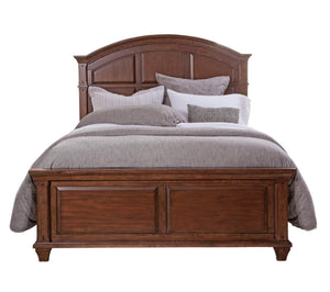 American Woodcrafters Complete Queen Bedroom Set Panel Bed, Dresser & Mirror Cinnamon Cherry Sedona