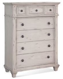 American Woodcrafters Sedona Chest Cobblestone White