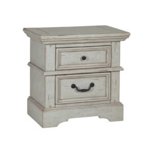 American Woodcrafters Stonebrook Small Nightstand Light Distressed Antique Gray