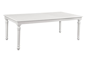 American Woodcrafters Cottage Traditions White Finish 5-Piece Leg Table Dining Set