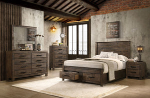 Coaster Woodmont 5-Piece California King Bedroom Set Golden Brown