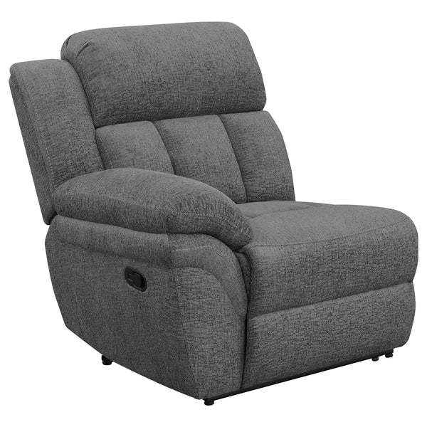 Coaster Bahrain Upholstered Motion Sofa Charcoal