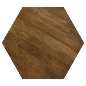 Coaster Zalika Hexagonal Solid Mango Wood Coffee Table Natural