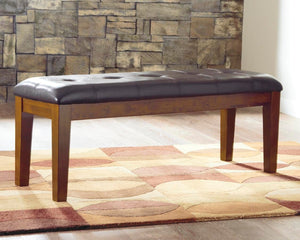 Ralene Upholstered Dining Bench Medium Brown