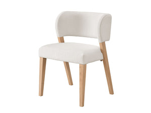 Universal Nomad Canberra Ivory/Tech Oak Prier Side Chair