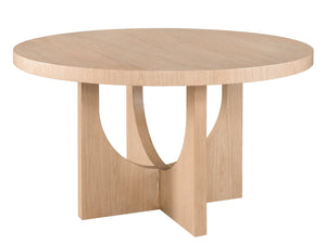 Universal Nomad Callon White Oak Round Dining Table
