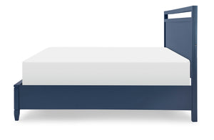 Legacy Classic Complete Panel Bed with Storage King Blue Finish Summerland Inkwell