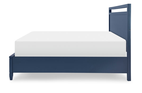 Legacy Classic Complete Panel Bed with Storage King Blue Finish Summerland Inkwell