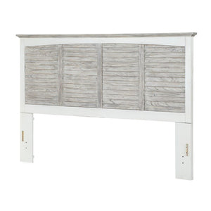 Seawinds Islamorada Clean White & Grey King Headboard