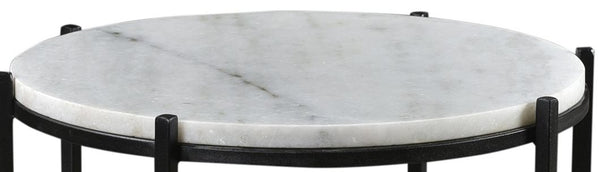 Crestview Bengal Manor Iron & Marble Accent Table
