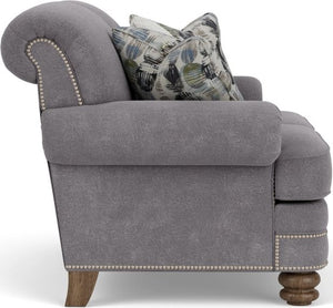 Flexsteel Bay Bridge Gray Charcoal Loveseat