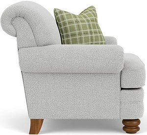 Flexsteel Bay Bridge Silver Fabric Glacier Chair