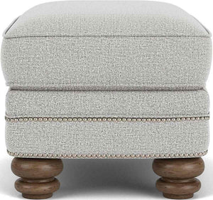 Flexsteel Bay Bridge Silver Glacier Ottoman