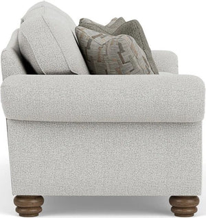 Flexsteel Bexley Rolled Arm Silver Driftwood Sofa