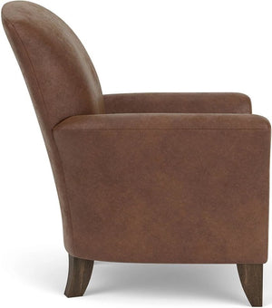 Flexsteel Jupiter Brown Silt Leather Chair