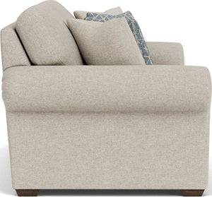 Flexsteel Randall Silver Driftwood Two-Cushion Sofa