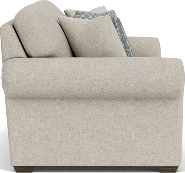 Flexsteel Randall Silver Driftwood Two-Cushion Sofa