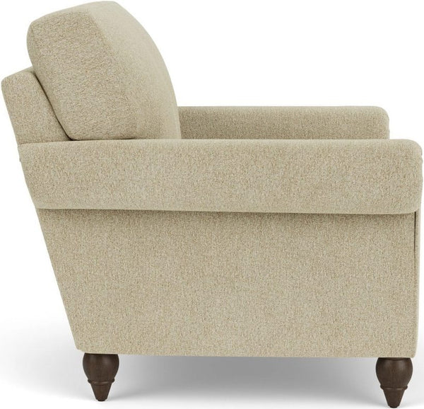 Flexsteel South Haven Antique Cream Rolled Arm Chair