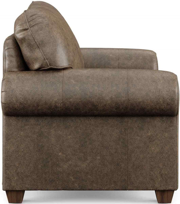 Flexsteel Thornton Dark Brown Leather Loveseat