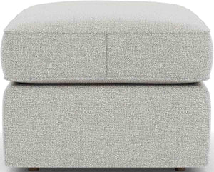 Flexsteel Vail Silver Glacier Ottoman