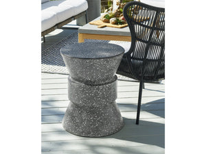 Universal Coastal Living Outdoor Stinson Black/Speckled Gray Accent Table