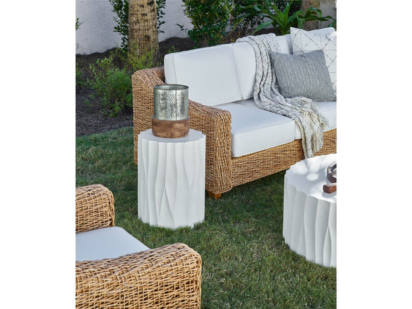 Universal Coastal Living Outdoor Geneva Abaco White End Table