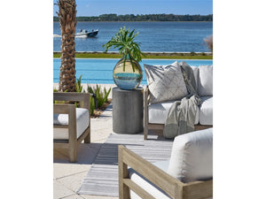 Universal Coastal Living Outdoor Oahu Harvested Gray Side Table