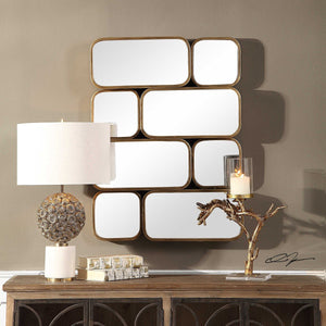 Uttermost Canute Modern Antiqued Gold Mirror