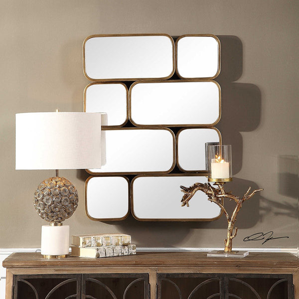Uttermost Canute Modern Antiqued Gold Mirror