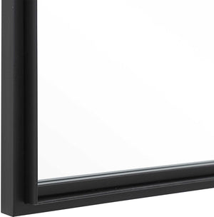Uttermost Rousseau Wrought-Iron Black Iron Window Mirror