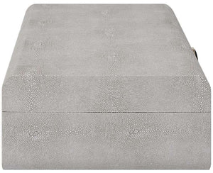 Uttermost Lalique White Shagreen Box