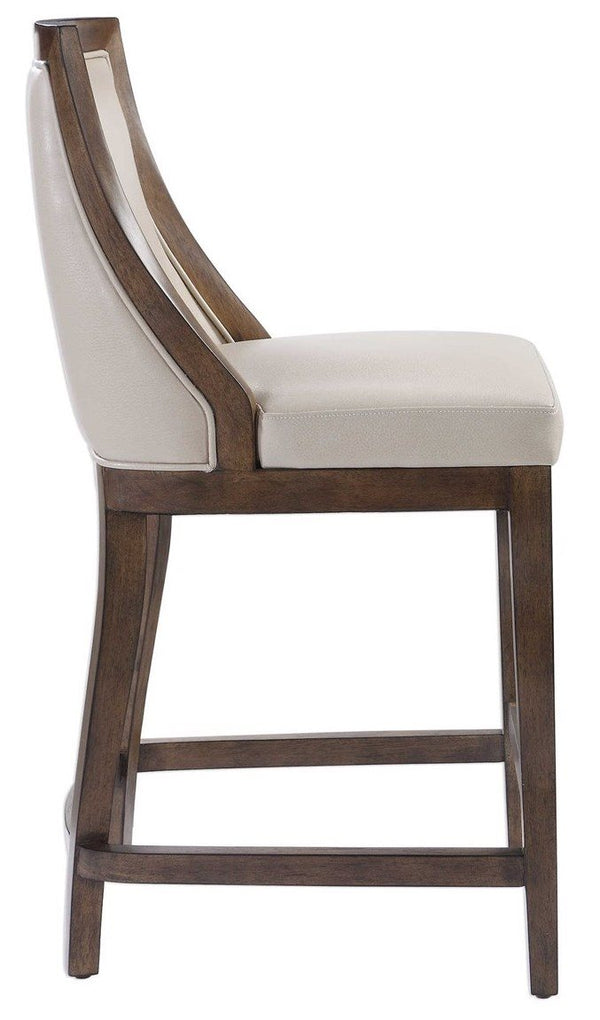 Uttermost Purcell Cappuccino Counter-Height Stool