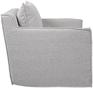 Uttermost Welland Ivory/Warm Gray Swivel Chair