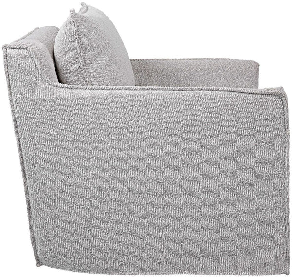 Uttermost Welland Ivory/Warm Gray Swivel Chair