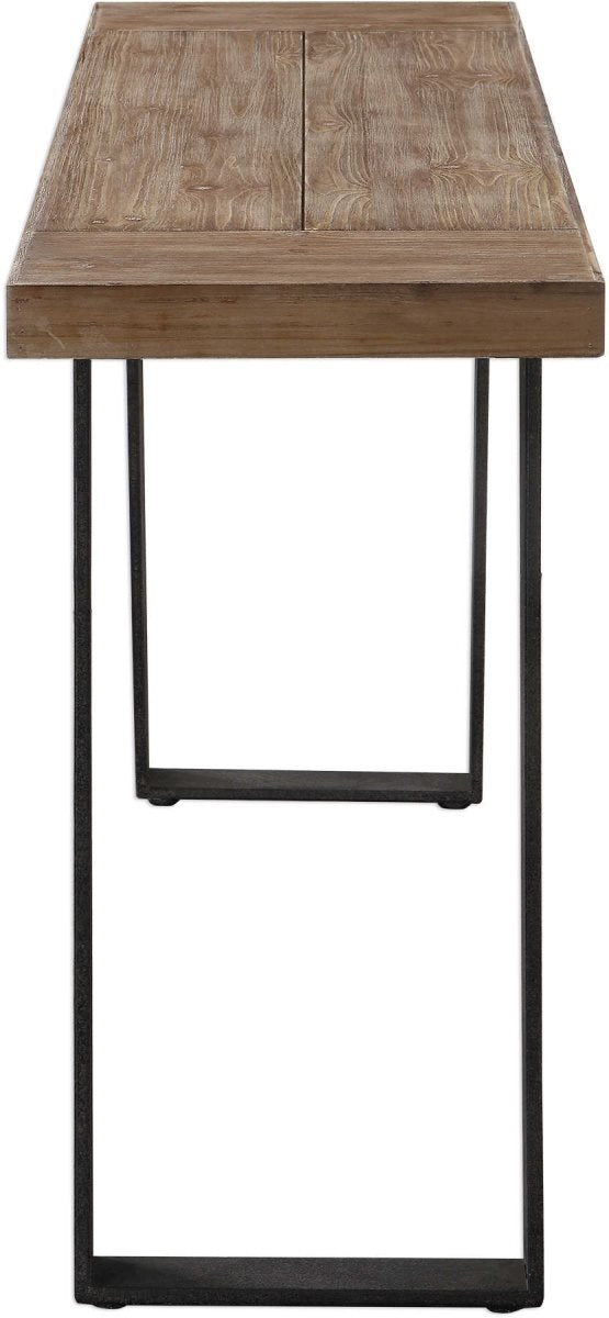 Uttermost Freddy Weathered Oak Console Table
