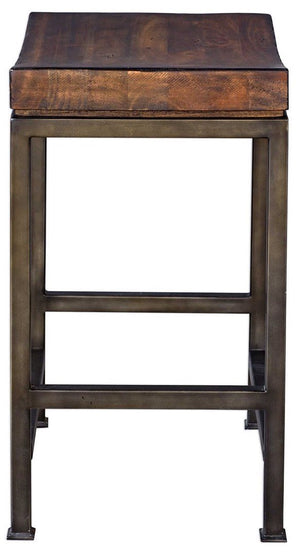 Uttermost Beck Dark Walnut Counter-Height Stool
