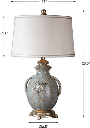 Uttermost Cancello Blue Table Lamp