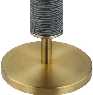 Uttermost Summit Black/Gold/Gray/White Floor Lamp