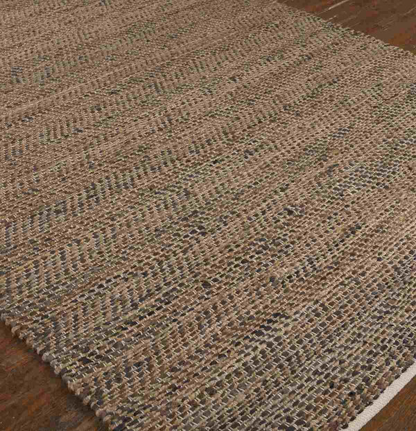 Uttermost Tobais 5 X 8 Rescued Leather/Hemp Rug