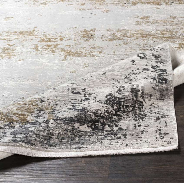 Uttermost Ulen Charcoal/Light Gray/Saffron/White 10 X13 Area Rug