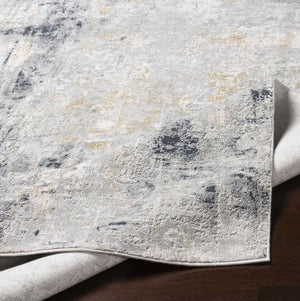 Uttermost Paoli Charcoal/Light Gray/Mustard/Off-White 9 X 12 Area Rug