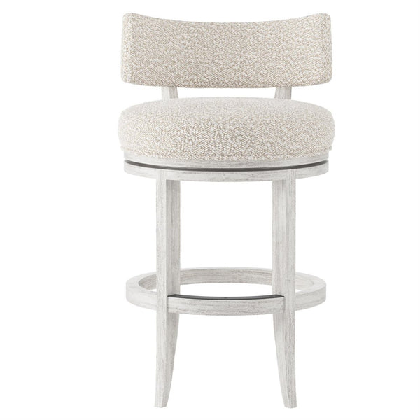 Bernhardt Hirsch Wire Brushed Fabric Counter Stool