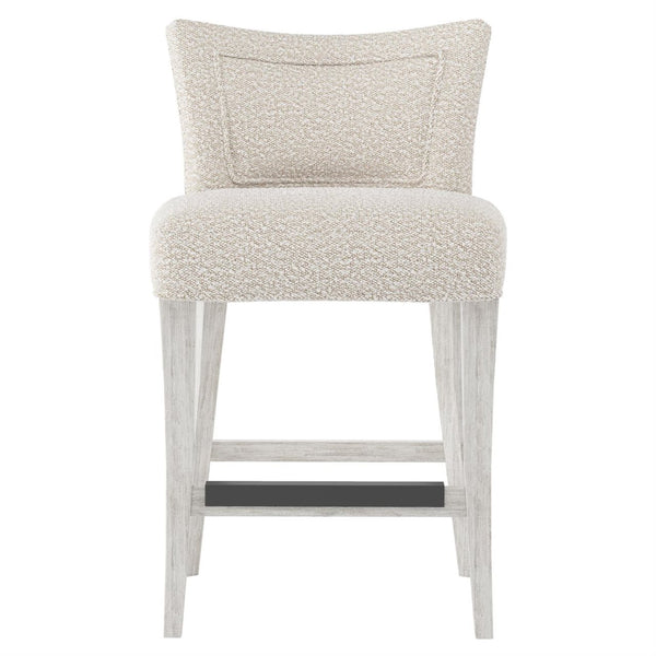 Bernhardt Giles Fabric Wire-Brushed Counter Stool