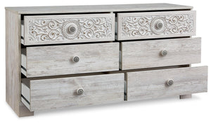Paxberry 6-Drawer Dresser Whitewash
