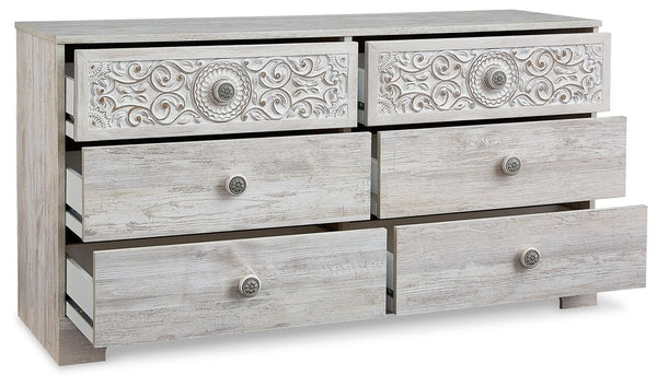 Paxberry 6-Drawer Dresser Whitewash