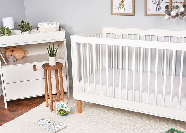 Bedgear Bright White Hyper-Linen Performance Crib Sheet
