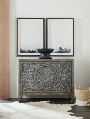 Hooker Furniture La Grange Lockhart Bluebonnet Soft Blue 3-Drawer Accent Chest
