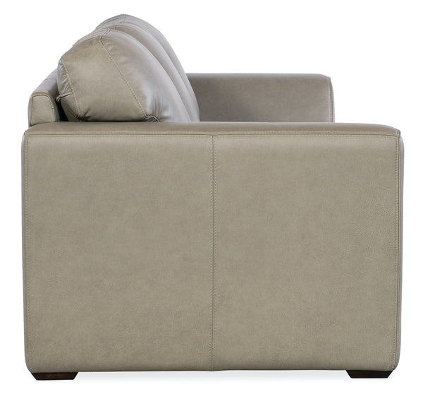 Hooker Furniture Keys Verona Sage Leather Sofa